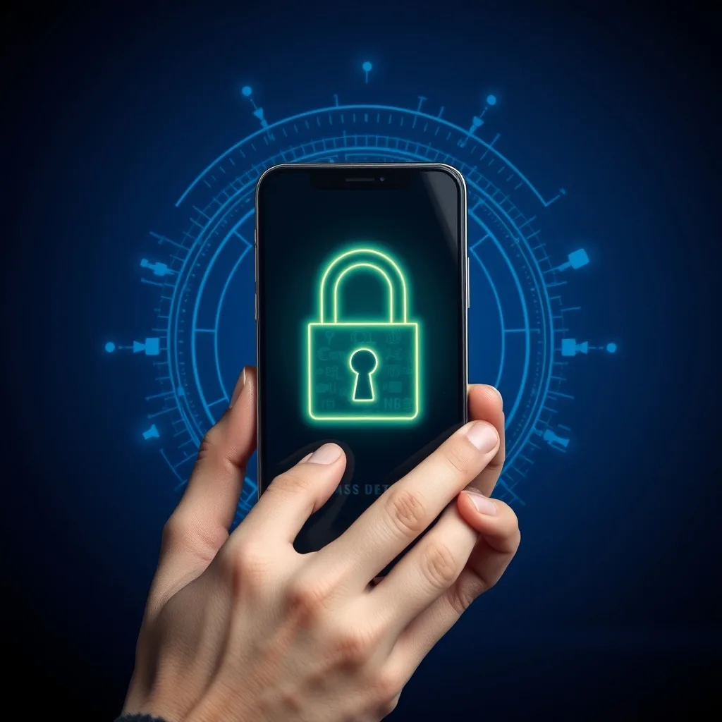 Identity theft protection lock on smartphone